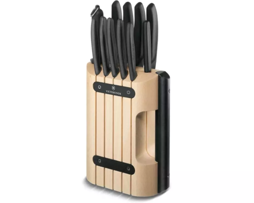 Victorinox Messerblock-Set mit Messer Swiss Classic 11-teilig, Nature