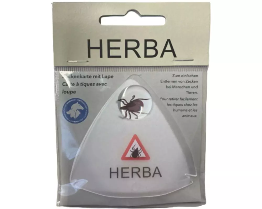 Herba Zeckenkarte mit Lupe 1 Stück