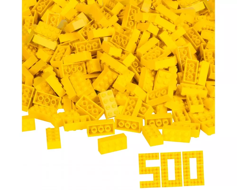 BLOX Bausteine 500 gelbe 8er Steine lose