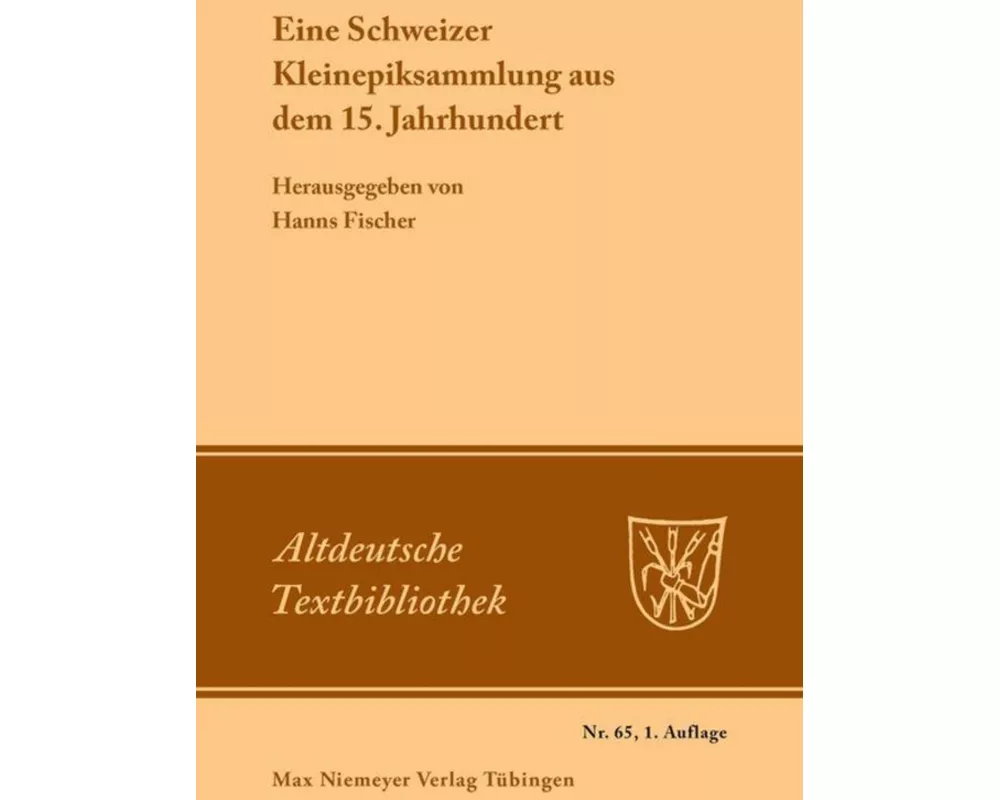 Eine Schweizer Kleinepiksammlung aus dem 15.Jahrhundert