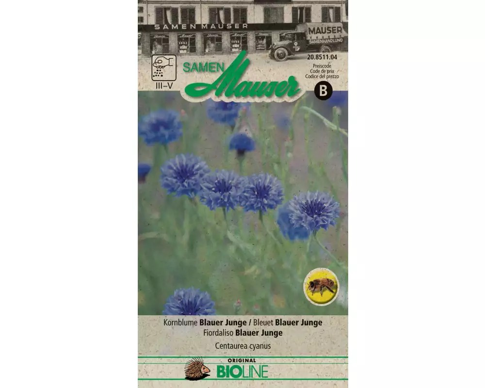 Samen Mauser Saatgut Kornblume Blauer Junge