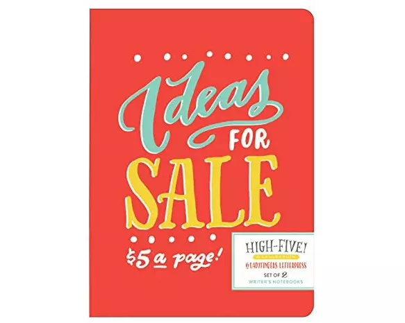 Ladyfingers Letterpress High Five Writer's Notebook Set
