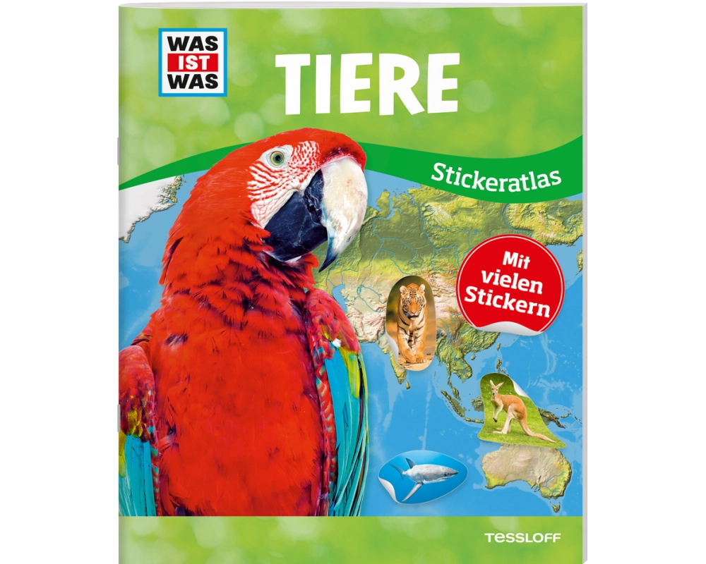 WAS IST WAS Sticker-Atlas Tiere