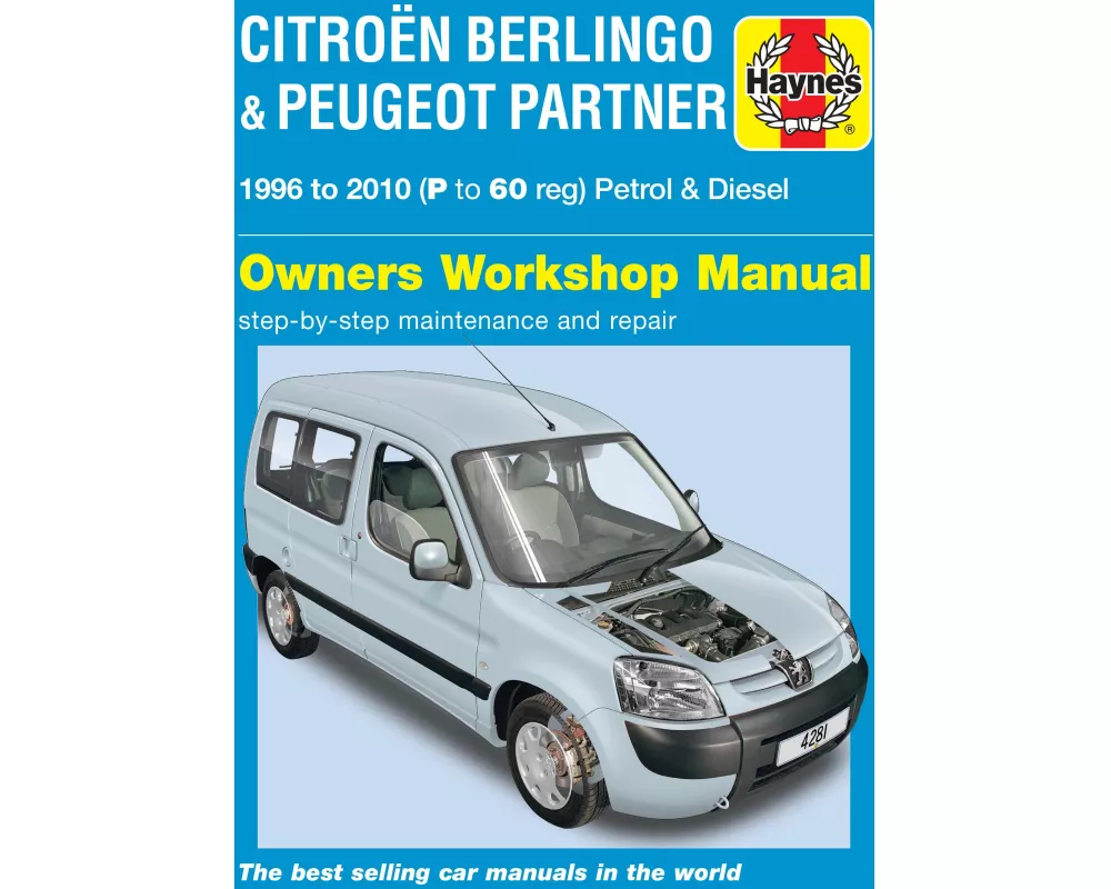 Citroen Berlingo & Peugeot Partner Petrol & Diesel (96 - 10) Haynes Repair Manual