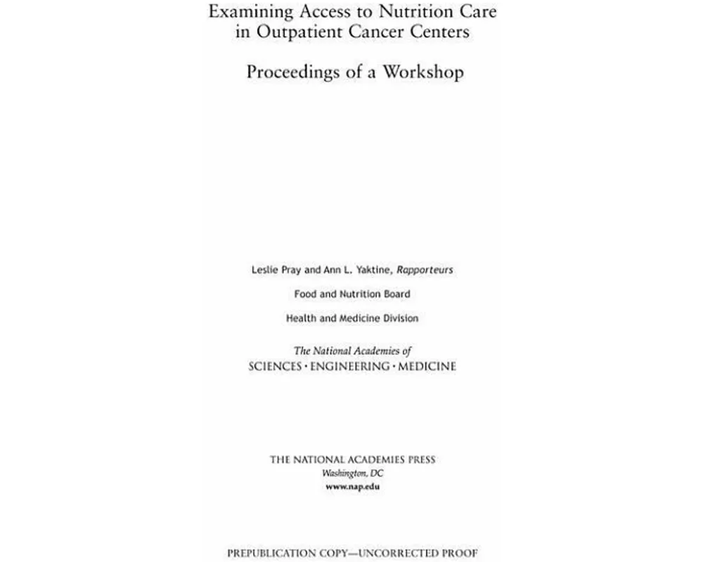 Examining Access to Nutrition Care in Outpatient Cancer Centers