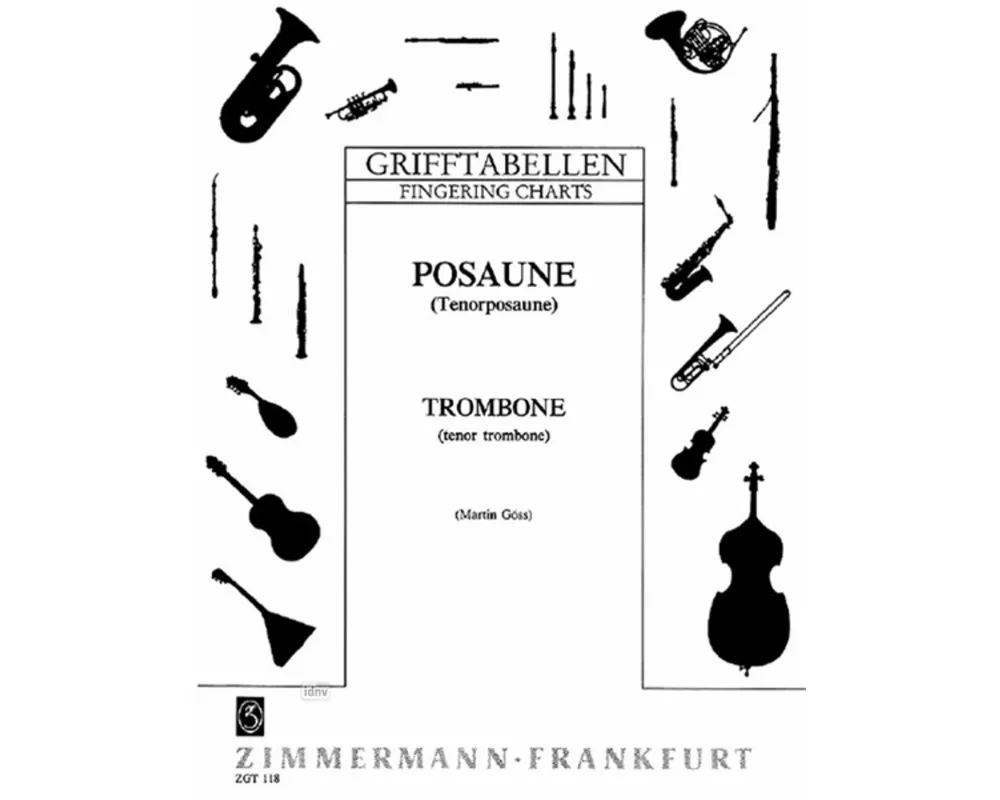 Grifftabelle für Posaune (Tenor)