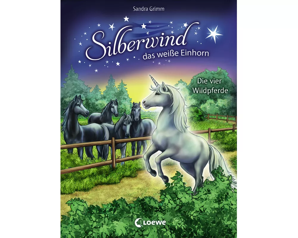 Silberwind, das weiße Einhorn (Band 3) - Die vier Wildpferde