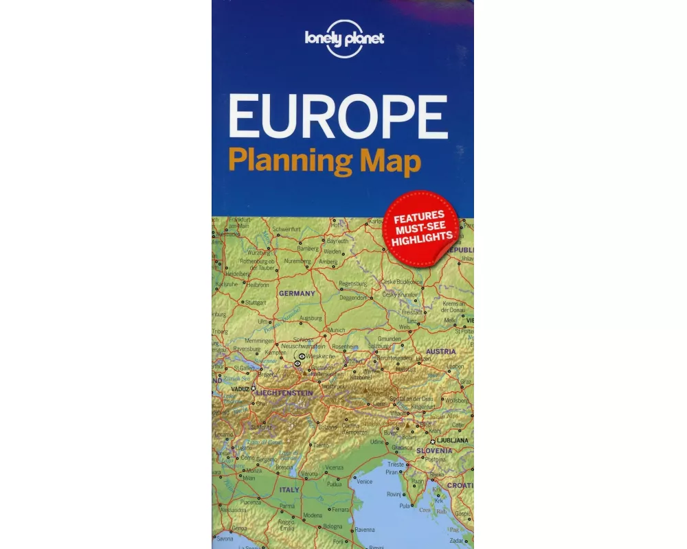 Lonely Planet Europe Planning Map