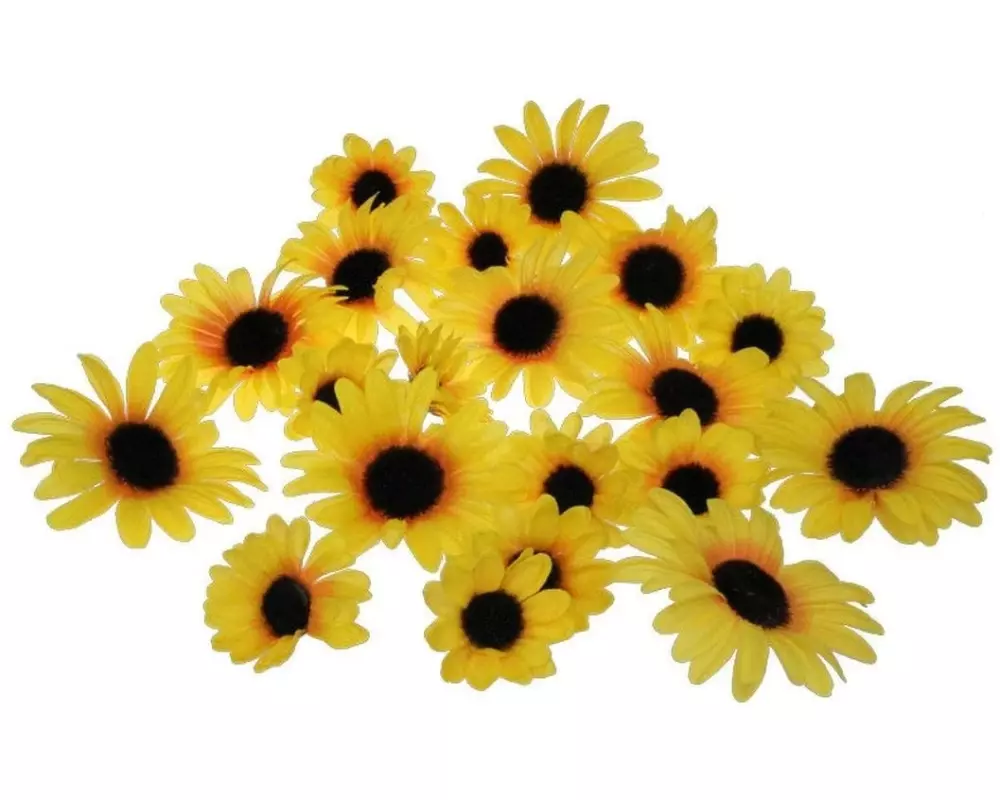 Dekomat AG Kunstblume Sonnenblumenblüten Maya 20 Stück