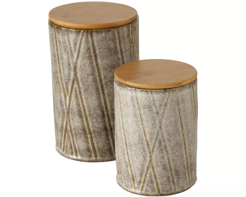 Boltze Vorratsdose Greyo 2 Stück, 2.9 l, Beige