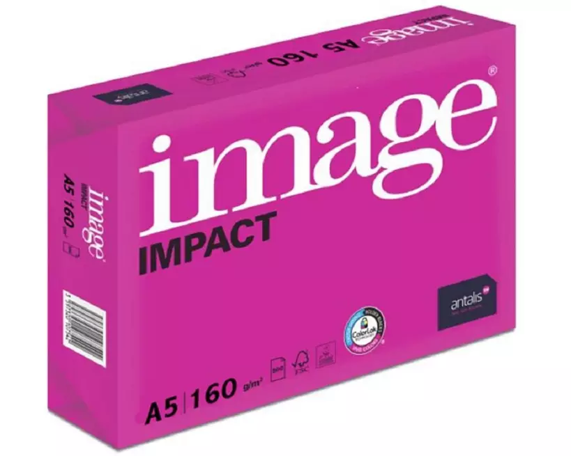 Image Kopierpapier Impact A5, Hochweiss, 160 g/m²,1000 Blatt