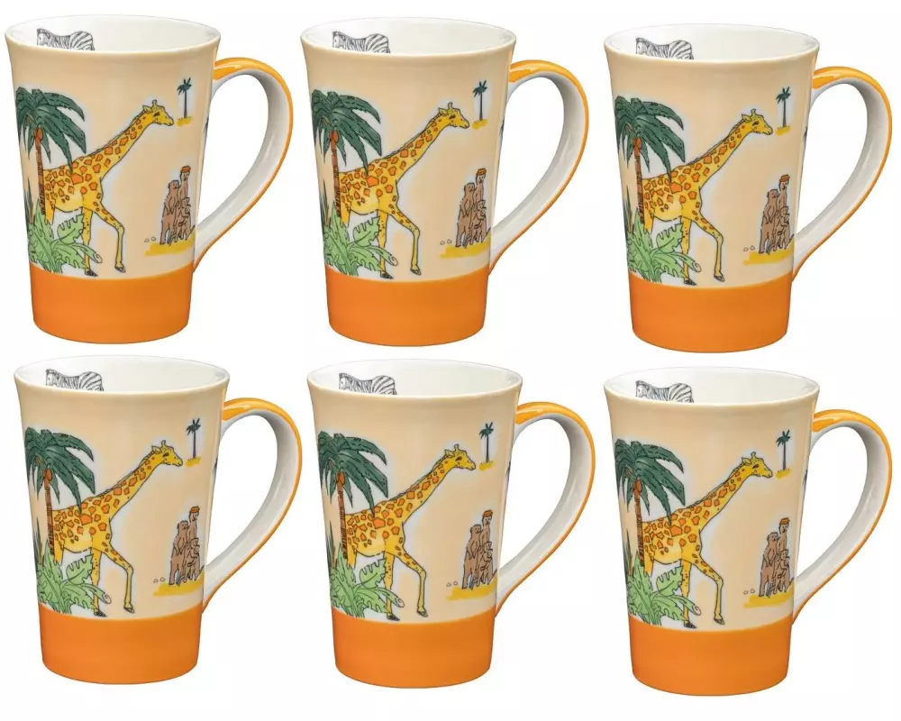 Mila Teetasse Afrika-Hideaway 350 ml, 6 Stück, Hellorange