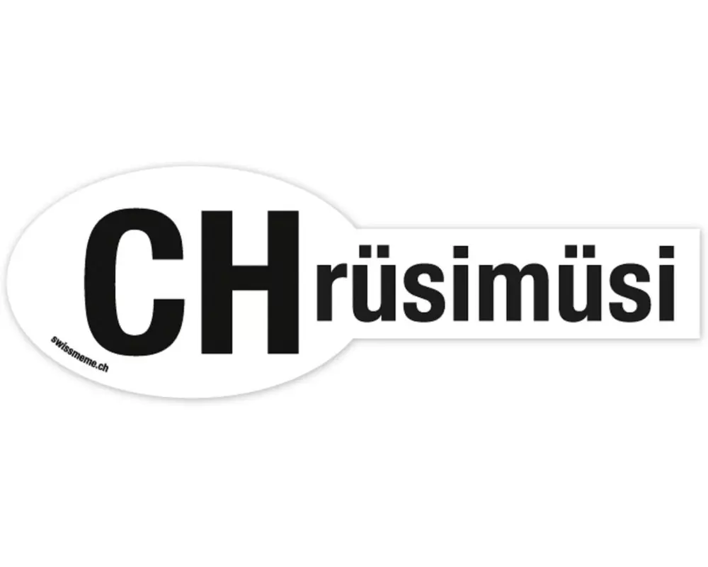 Swissmeme Automagnet "CHrüsimüsi", 23 x 7.5 cm