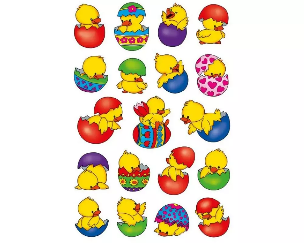 Herma Stickers Sticker Küken im Ei Oster, Mehrfarbig