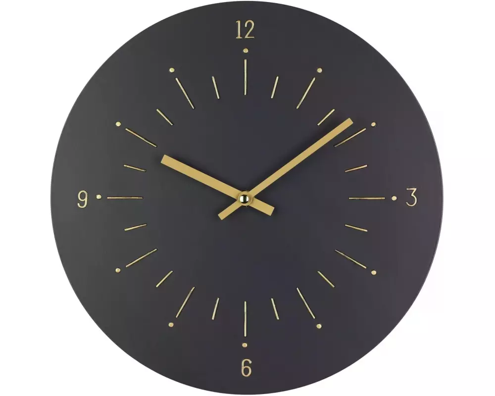 EGLO Wanduhr Takahagi Schwarz/Gold