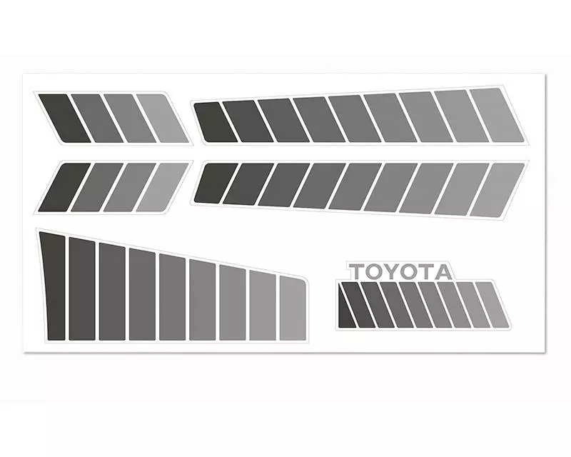 RC4WD Aufkleber für Toyota 84–85 - Grau