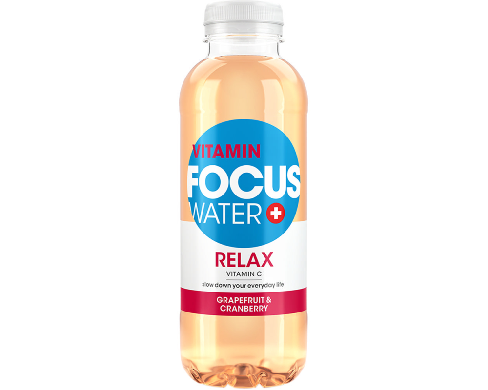 FOCUS Relax Grapefruit-Cranberry 8839 50 cl, 12 Stk.