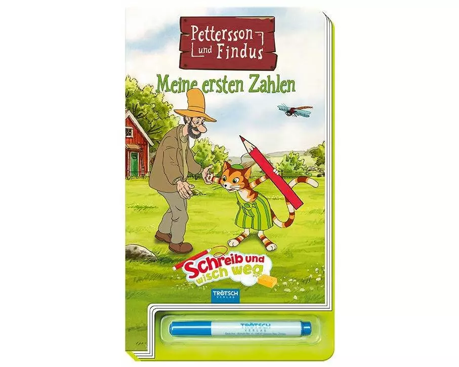 Schreib und wisch weg "Pettersson & Findus" Zahlen
