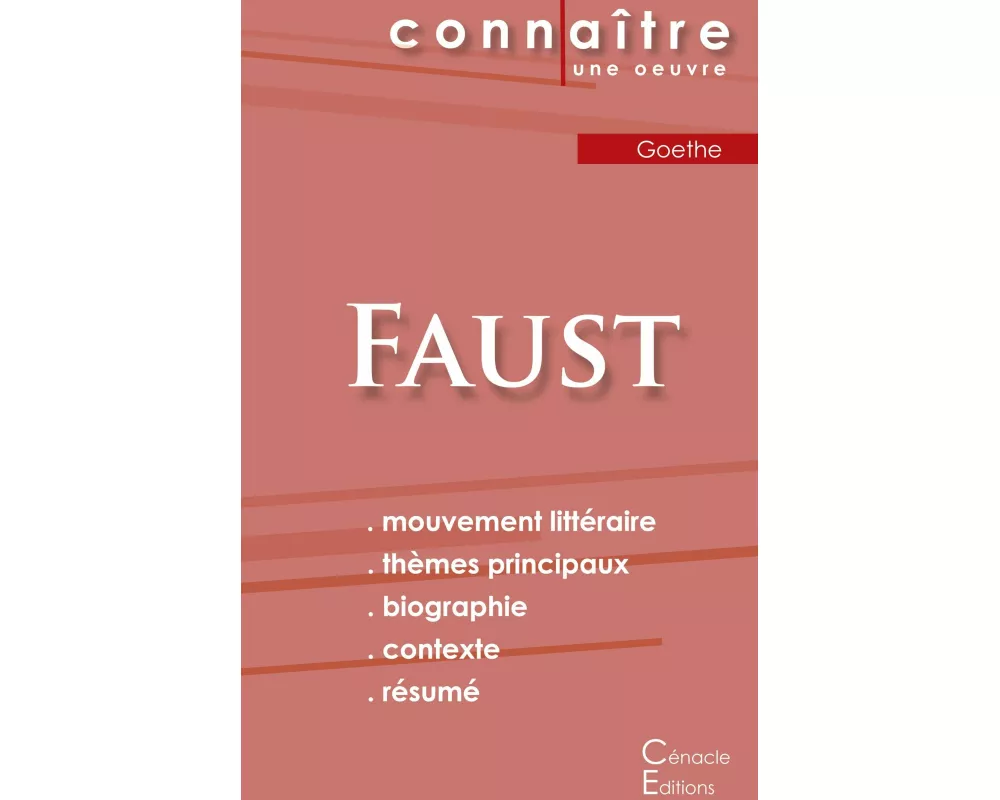 Fiche de lecture Faust de Goethe (Analyse littéraire de référence et résumé complet)