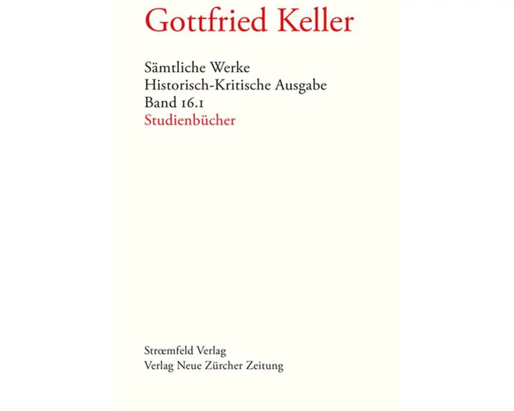 Sämtliche Werke. Historisch-Kritische Ausgabe, Band 16.1