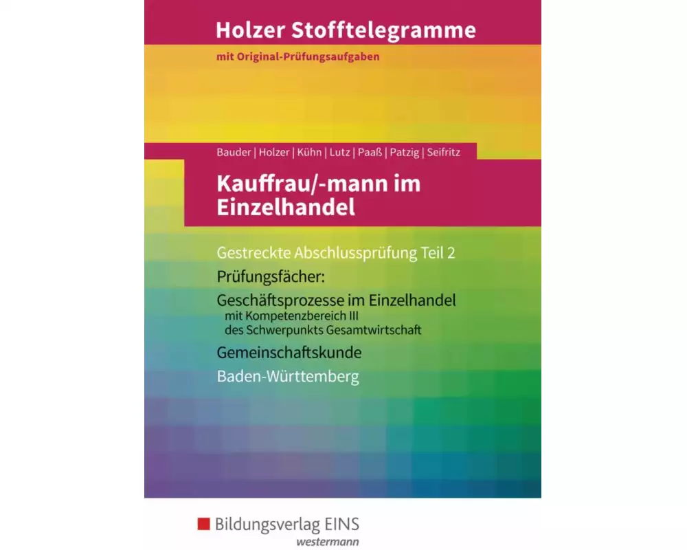Holzer Stofftelegramme Baden-Württemberg – Kauffrau/-mann im Einzelhandel