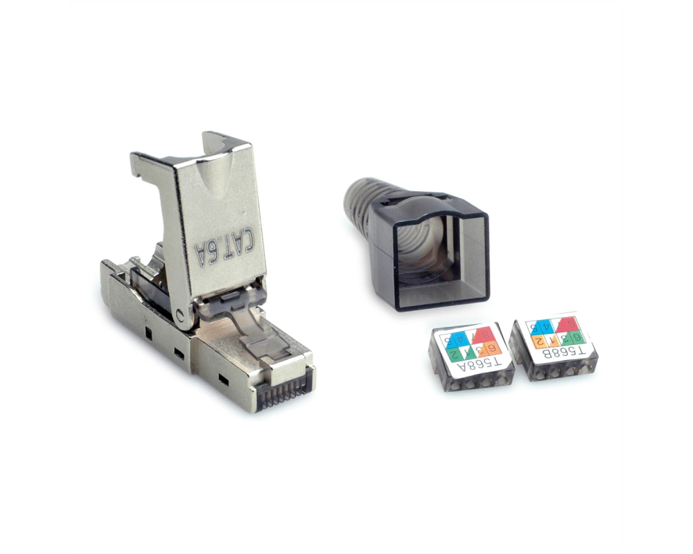VALUE feldkonfektionierbarer RJ-45 Stecker Cat.6A (Class EA), STP