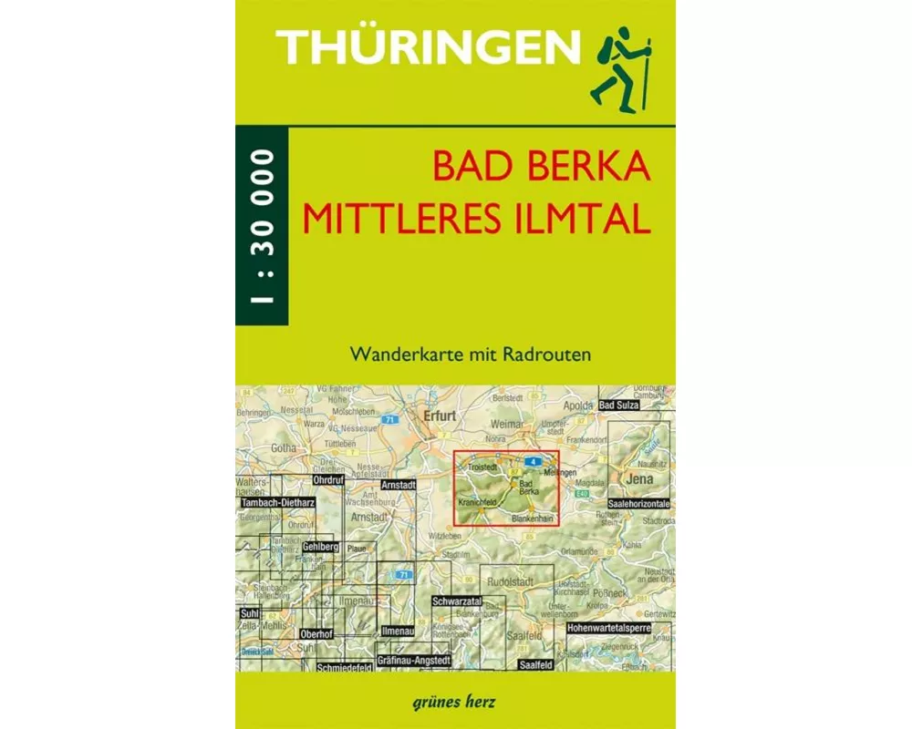 Wanderkarte Bad Berka und Mittleres Ilmtal 1 : 30 000