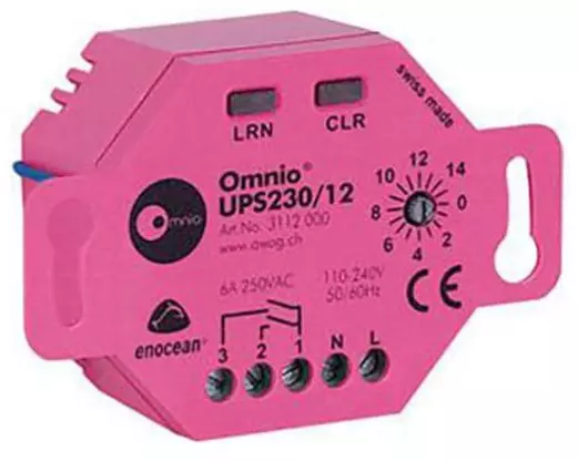 Omnio Funk-Schaltaktor EnOcean UPS230/12 2-Kanal