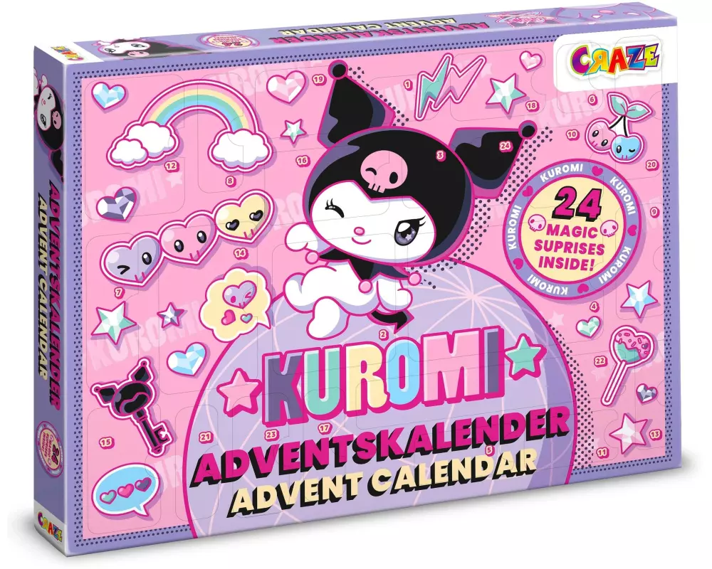 Craze CRAZE Adventskalender Kuromi mit Accessoires und Spielzeug