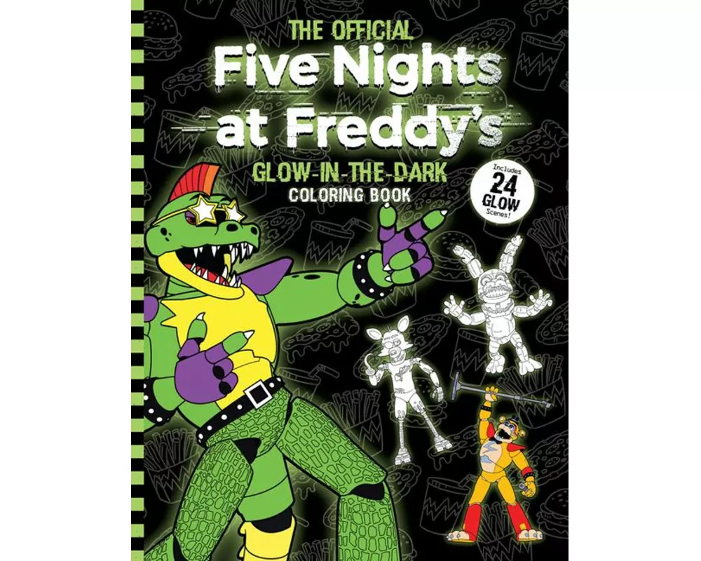Five Nights at Freddy's Glow in the Dark Coloring Book the Perfect Stocking Stuffer!