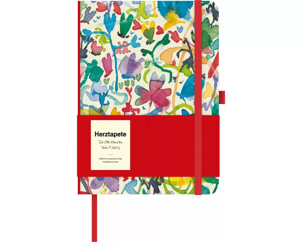 teNeues - Herztapete Wallpaper Notizbuch - 16x22 cm von Peter T. Schulz („Der olle Hansen“) | Design-Notizbuch aus der MoMA-Kollektion für Kreative &