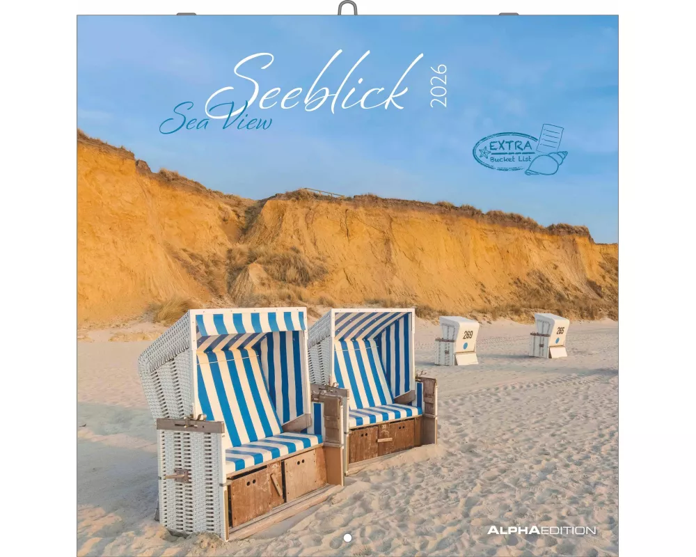 Alpha Edition - Seeblick 2026 – Broschürenkalender 30x30 cm – Wandkalender mit Küstenmotiven – Für Meeresliebhaber – 12 traumhafte Fotografien, viel P