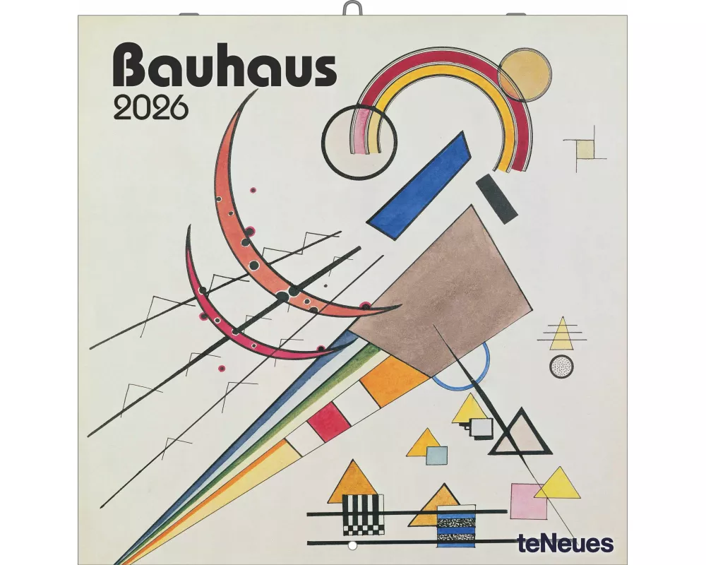 teNeues - Bauhaus 2026 – Kunst-Wandkalender 30x30 cm (30x60 cm geöffnet) | Broschürenkalender mit Meisterwerken für Bauhaus-Fans & Kunstliebhaber