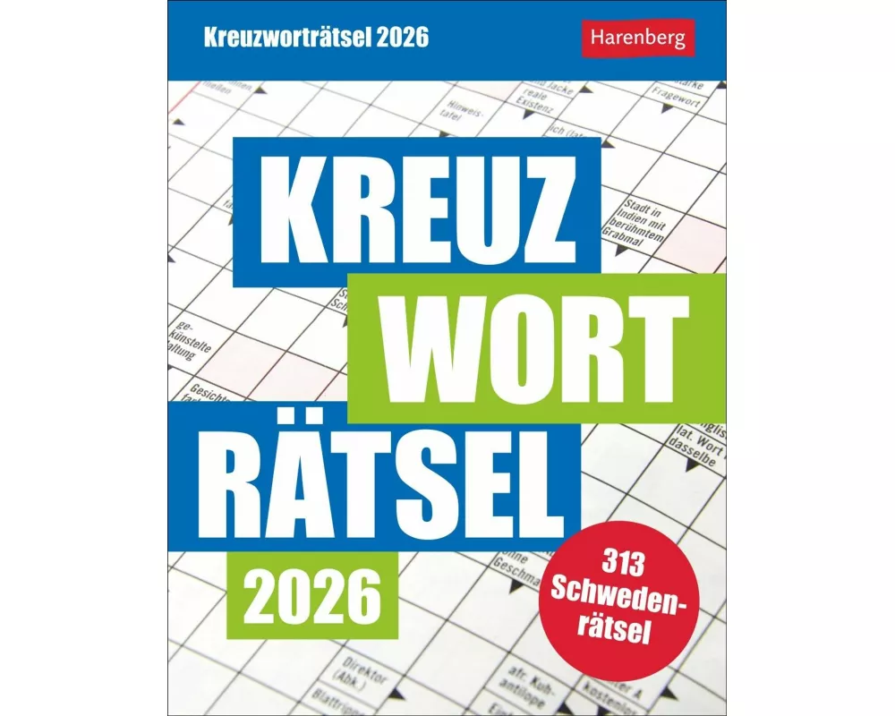 Kreuzworträtsel Tagesabreißkalender 2026