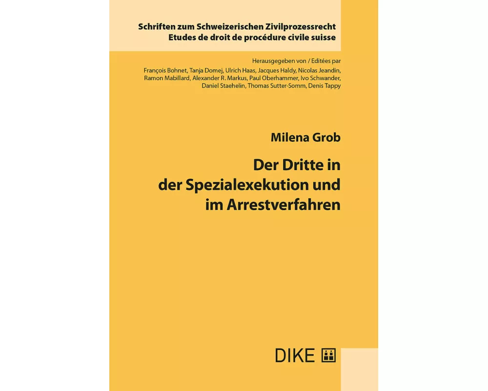Der Dritte in der Spezialexekution und im Arrestverfahren