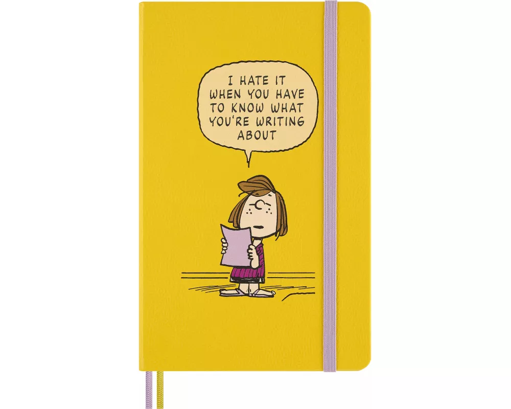 Moleskine Peanuts Patty Notizbuch limitierte Ausgabe, L/A5, liniert, fester Einband, Orange