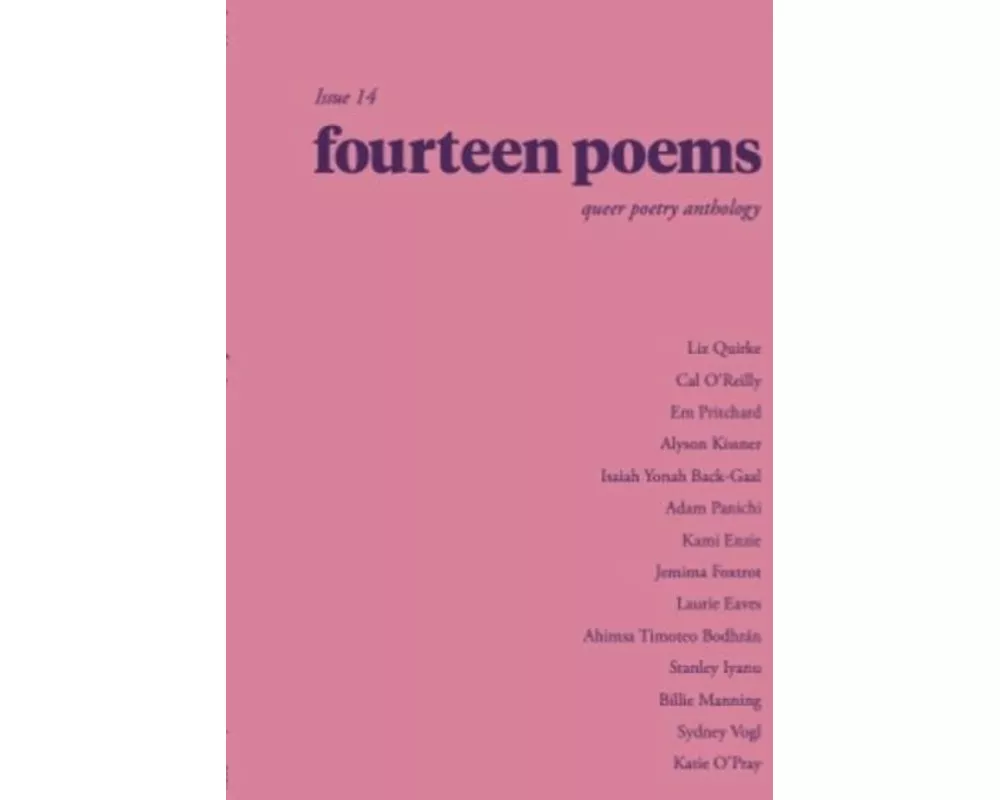 fourteen poems issue 14: a queer poetry anthology
