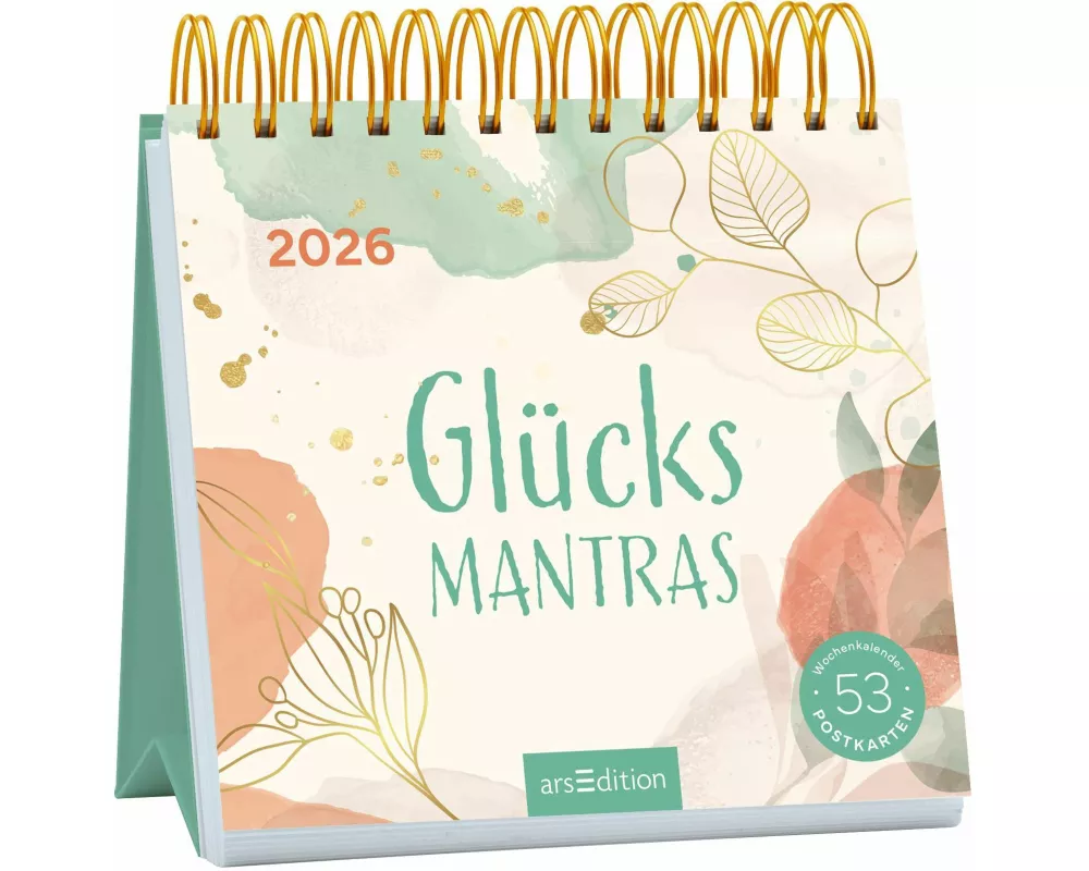 Postkartenkalender Glücksmantras 2026