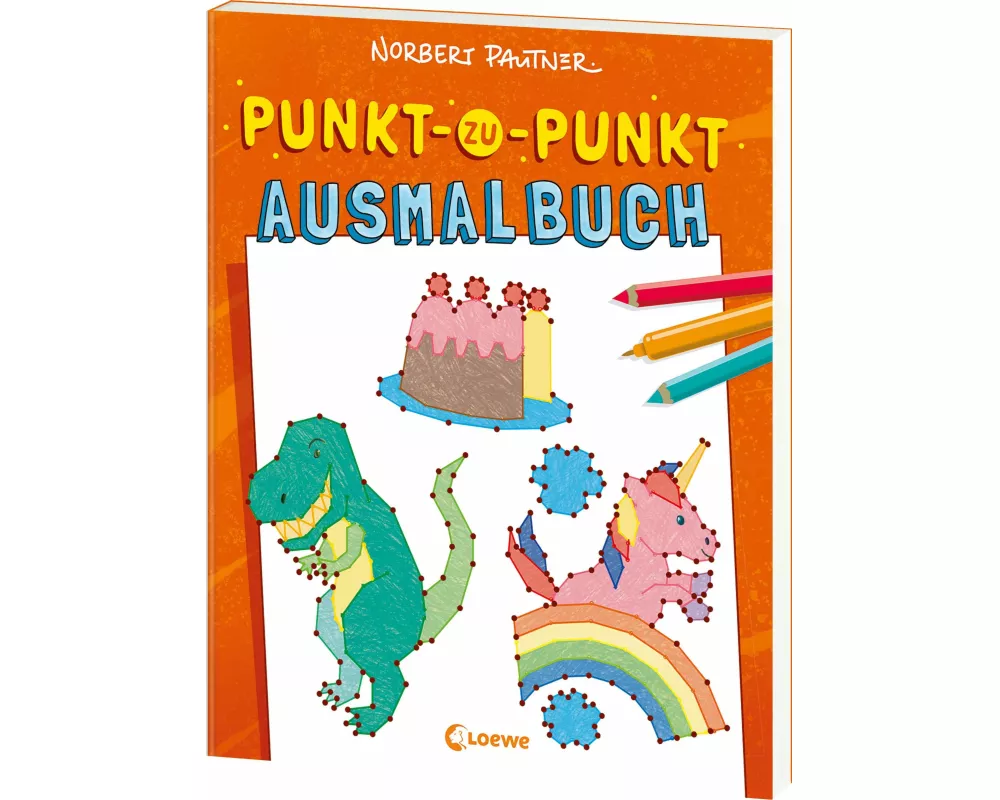 Punkt-zu-Punkt-Ausmalbuch (orange)
