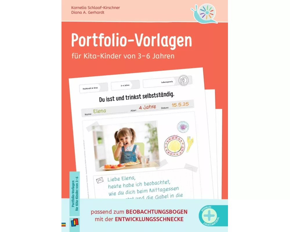 Portfolio-Vorlagen für Kita-Kinder von 3–6 Jahren