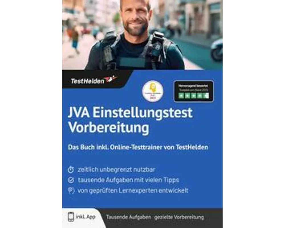JVA Einstellungstest Vorbereitung: Das Buch inkl. Online-Testtrainer von TestHelden