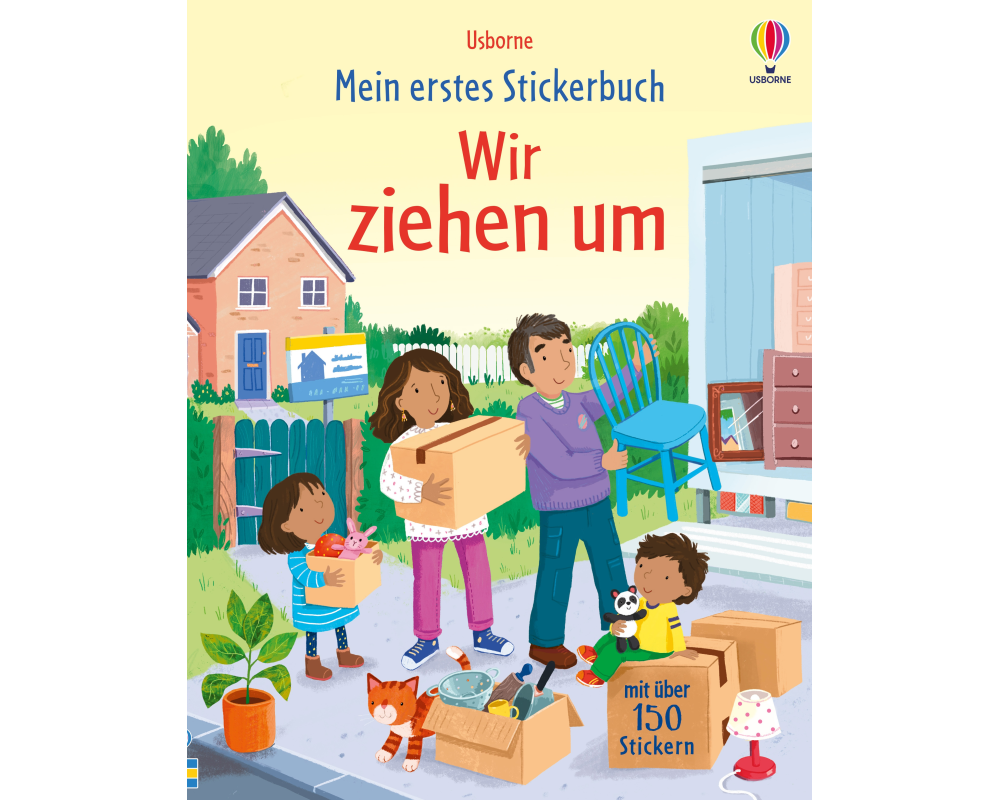 Mein erstes Stickerbuch: Wir ziehen um
