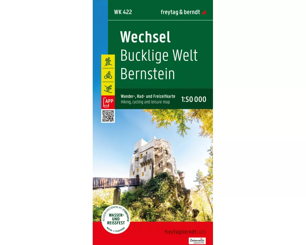 freytag & berndt Wanderkarte Wechsel - Bucklige Welt - Bernstein 1:50.000