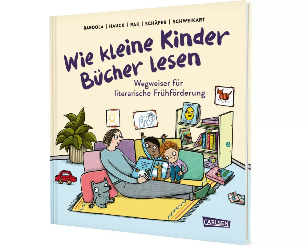 Wie kleine Kinder Bücher lesen