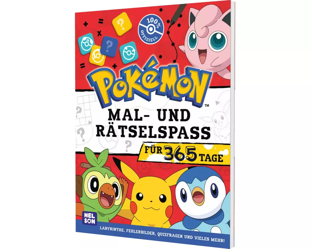 Pokémon Activity-Buch: Mal- und Rätselspaß für 365 Tage