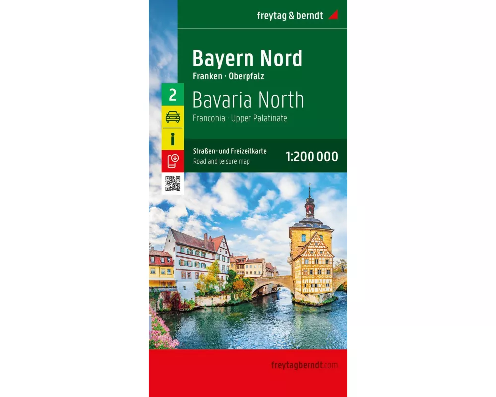 freytag & berndt Straßenkarte Bayern Nord - Franken - Oberpfalz 1:200.000