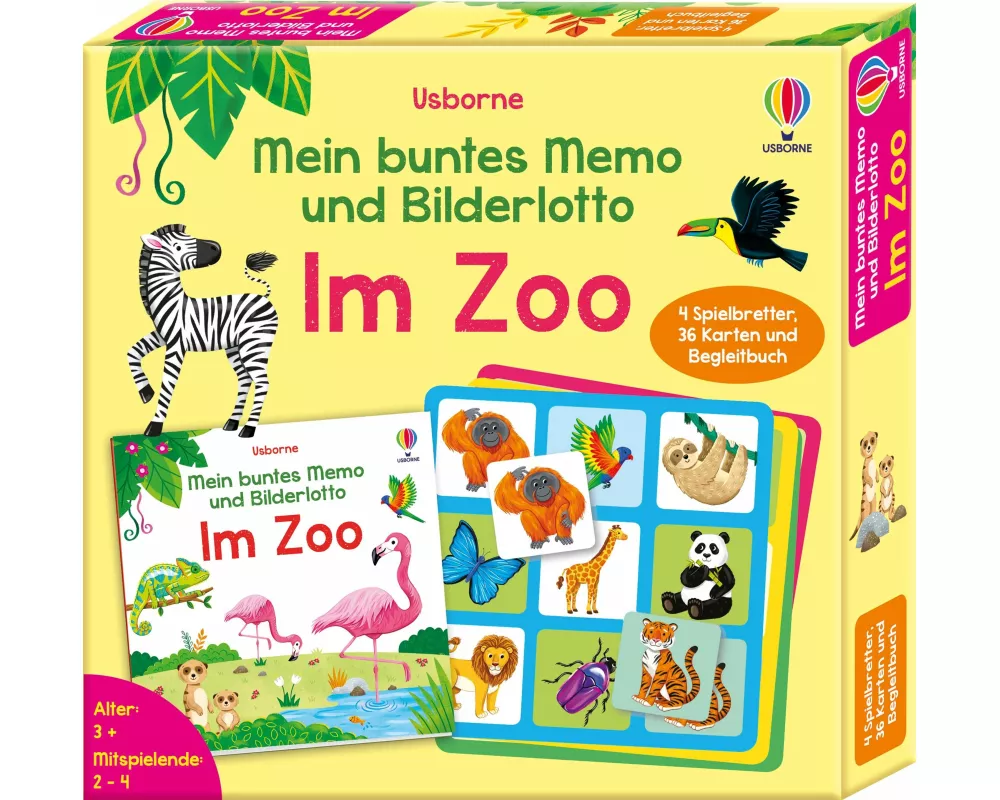 Mein buntes Memo und Bilderlotto: Im Zoo