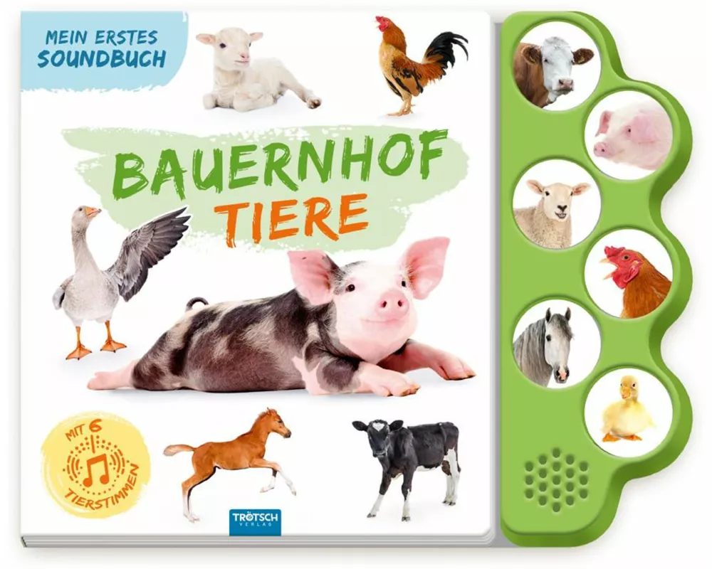 TRÖTSCH - Soundbuch Mein erstes Soundbuch Bauernhoftiere| Ab 1,5 Jahren