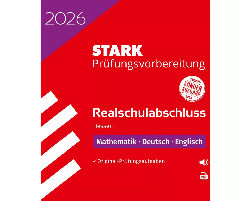 STARK Mathematik, Deutsch, Englisch - Realschulabschluss 2026 Hessen - Prüfungsvorbereitung