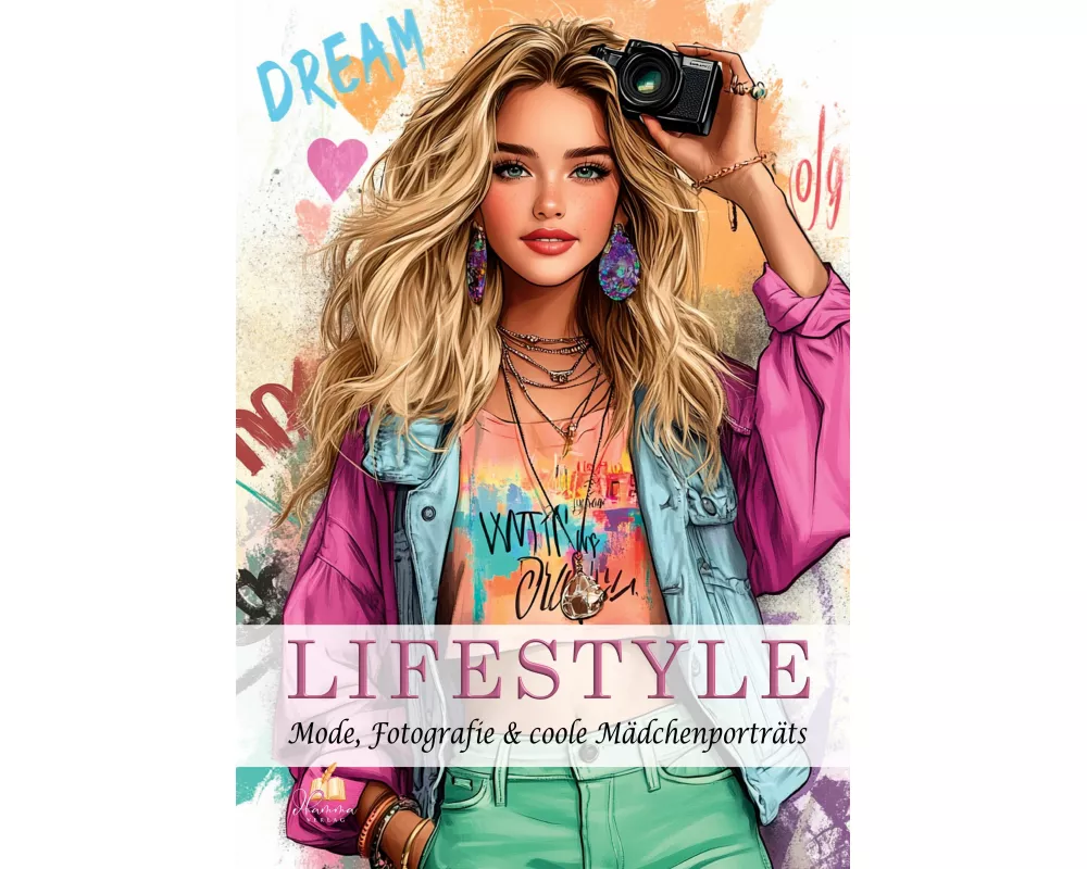 Malbuch für Teenager - LIFESTYLE - Mode, Fotografie & coole Mädchenporträts - 100 Ausmalbilder von stylischen Outfits bis angesagten Alltagsszenen I M